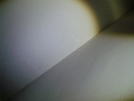 petite chambre; plafond et traces d'enduit (en lumière rasante) - cloison bombée